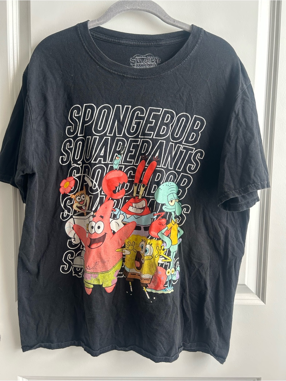 SpongeBob SquarePants Black Graphic T-Shirt